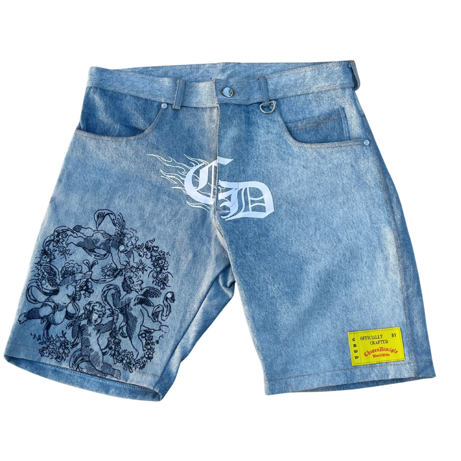 Saint Aguilar Denim Shorts